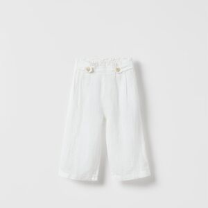 Zara strap detail linen pants